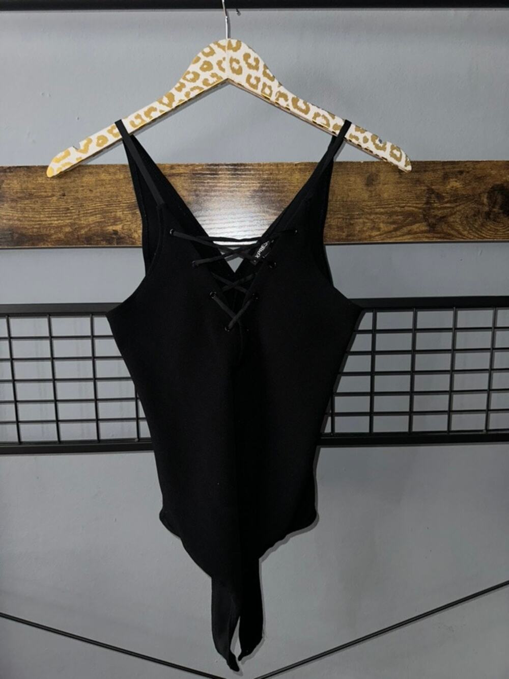 Express Black Bodysuit | Size Small